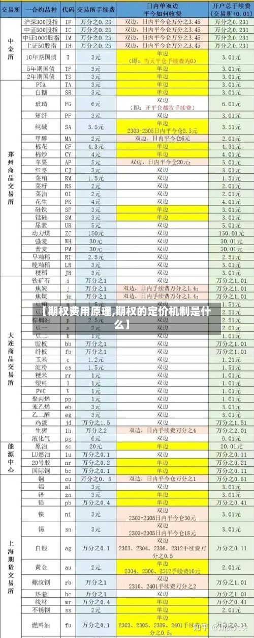 【期权费用原理,期权的定价机制是什么】