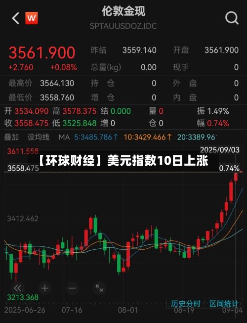 【环球财经】美元指数10日上涨