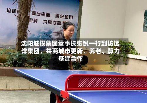 沈阳城投集团董事长张锐一行到访远洋集团，共商城市更新、养老、算力基建合作-第2张图片