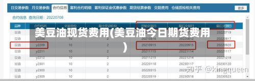 美豆油现货费用(美豆油今日期货费用)-第2张图片