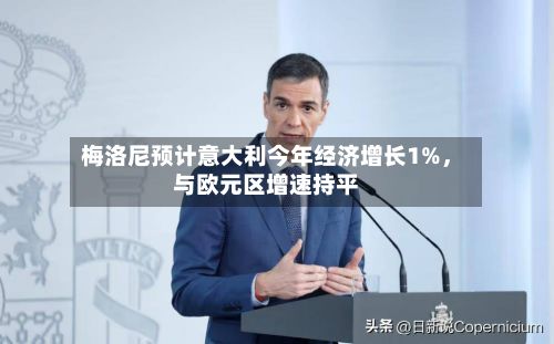 梅洛尼预计意大利今年经济增长1%，与欧元区增速持平