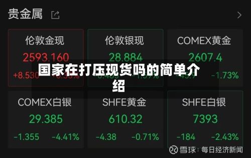 国家在打压现货吗的简单介绍