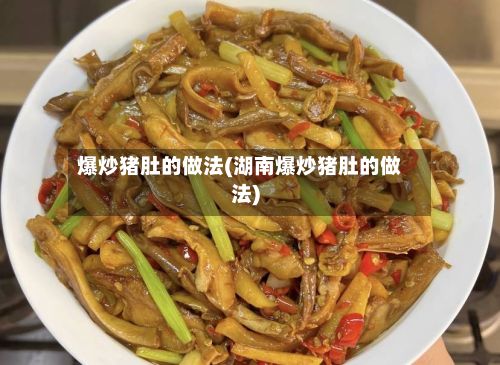 爆炒猪肚的做法(湖南爆炒猪肚的做法)-第2张图片
