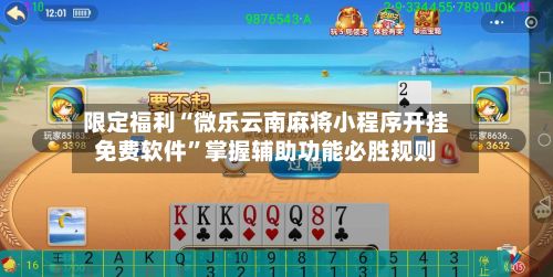 限定福利“微乐云南麻将小程序开挂免费软件”掌握辅助功能必胜规则