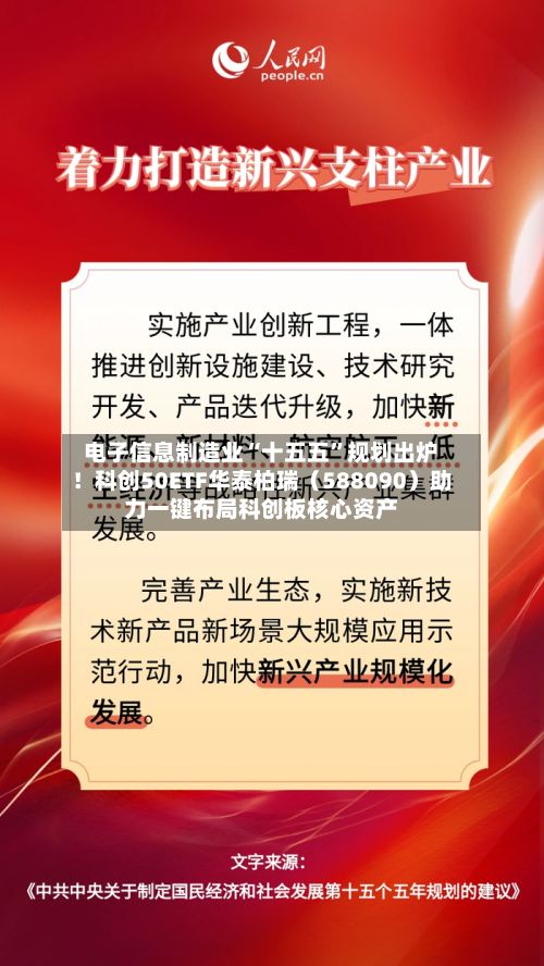 电子信息制造业“十五五”规划出炉！科创50ETF华泰柏瑞（588090）助力一键布局科创板核心资产