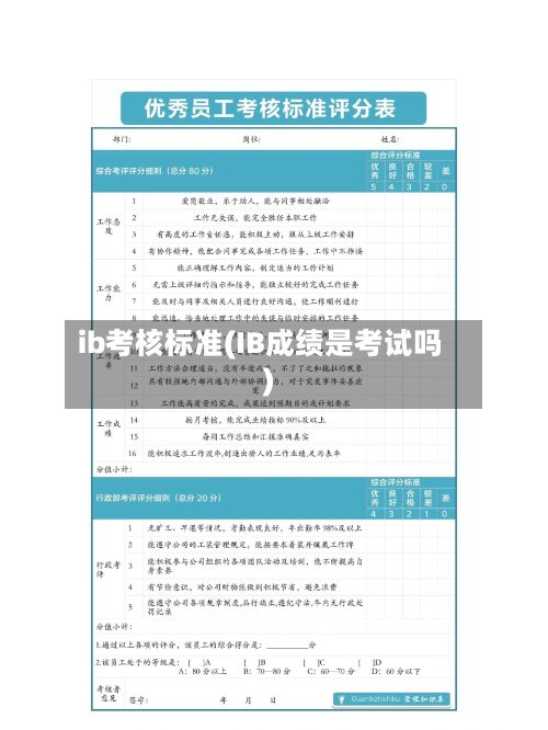 ib考核标准(IB成绩是考试吗)-第2张图片