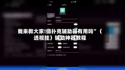 我来教大家!微扑克辅助器有用吗”（透视挂）辅助神器教程-第2张图片