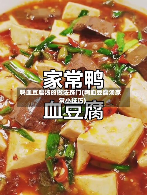 鸭血豆腐汤的做法窍门(鸭血豆腐汤家常小技巧)-第3张图片