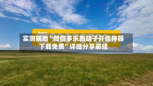 实测辅助“微信多乐跑胡子开挂神器下载免费”详细分享装挂-第2张图片