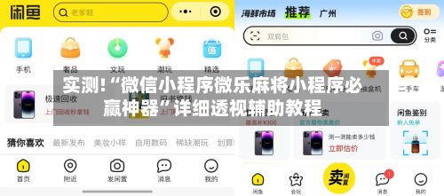 实测!“微信小程序微乐麻将小程序必赢神器”详细透视辅助教程-第2张图片