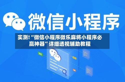 实测!“微信小程序微乐麻将小程序必赢神器	”详细透视辅助教程-第3张图片