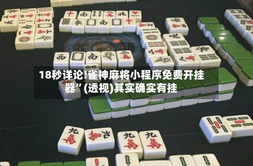 18秒详论!雀神麻将小程序免费开挂器”(透视)其实确实有挂-第2张图片