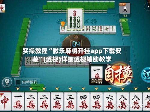 实操教程“微乐麻将开挂app下载安装”(透视)详细透视辅助教学-第2张图片