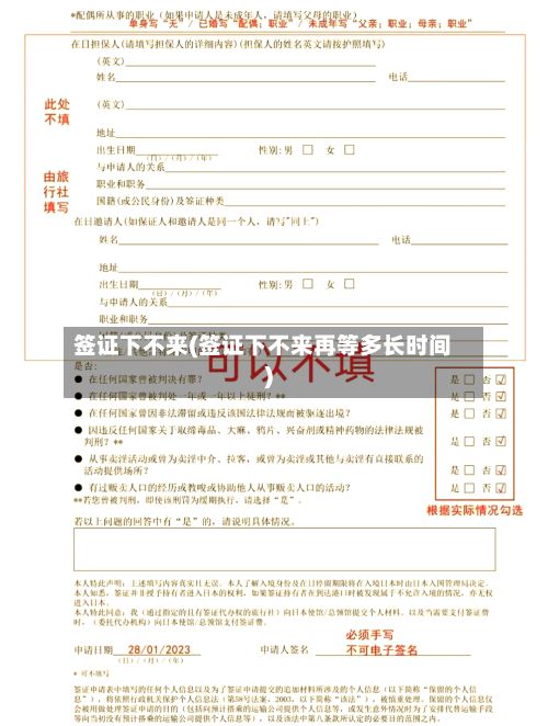 签证下不来(签证下不来再等多长时间)