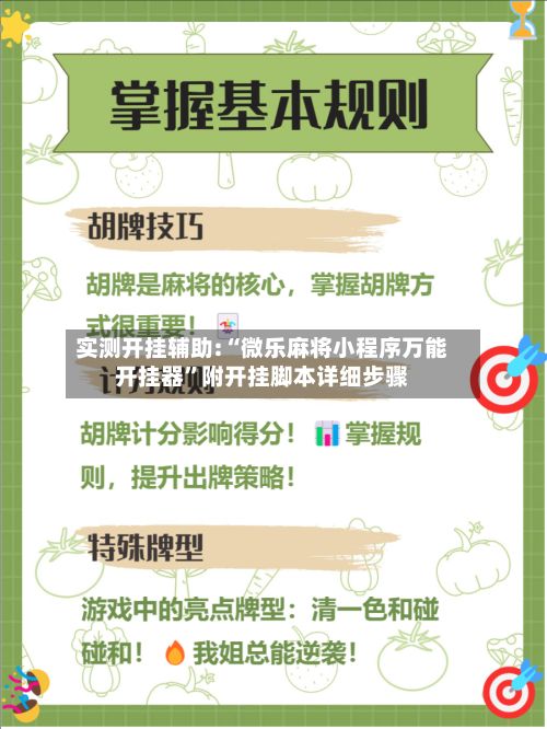 实测开挂辅助:“微乐麻将小程序万能开挂器”附开挂脚本详细步骤-第2张图片