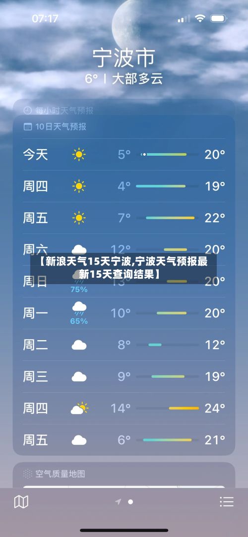 【新浪天气15天宁波,宁波天气预报最新15天查询结果】