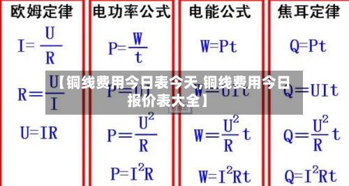 【铜线费用今日表今天,铜线费用今日报价表大全】-第2张图片
