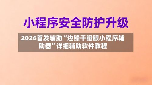 2026首发辅助“边锋干瞪眼小程序辅助器”详细辅助软件教程-第2张图片