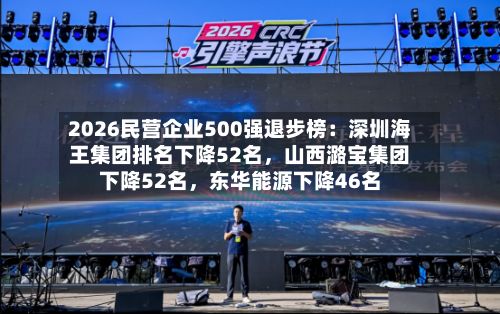 2026民营企业500强退步榜：深圳海王集团排名下降52名	，山西潞宝集团下降52名，东华能源下降46名-第2张图片