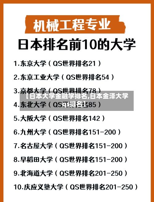 【日本大学金融学排名,日本金泽大学qs排名】-第2张图片