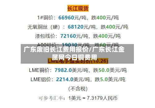 广东废旧长江费用报价/广东长江金属网今日铜费用-第2张图片