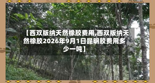 【西双版纳天然橡胶费用,西双版纳天然橡胶2026年9月1日昆明胶费用多少一吨】
