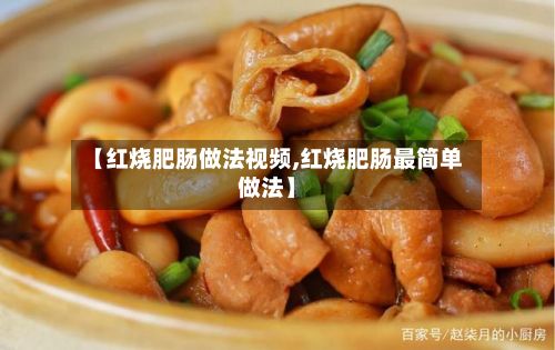 【红烧肥肠做法视频,红烧肥肠最简单做法】