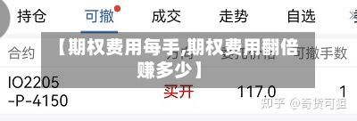 【期权费用每手,期权费用翻倍赚多少】