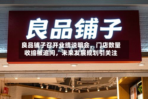 良品铺子召开业绩说明会，门店数量收缩被追问	，未来发展规划引关注-第1张图片