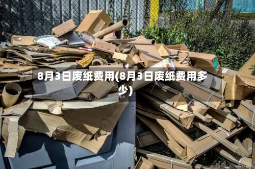 8月3日废纸费用(8月3日废纸费用多少)-第2张图片