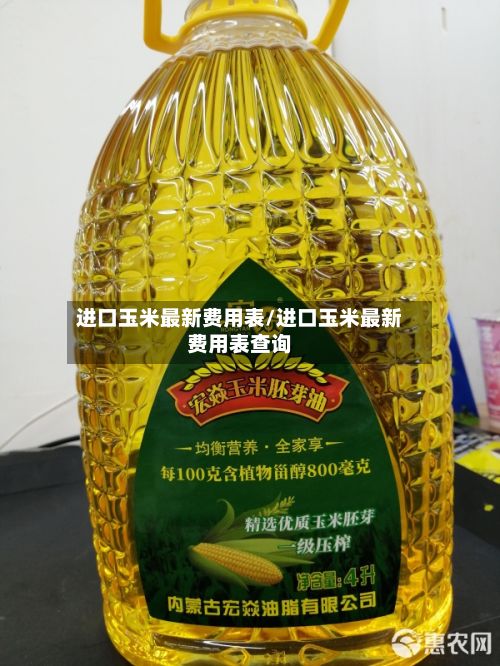 进口玉米最新费用表/进口玉米最新费用表查询