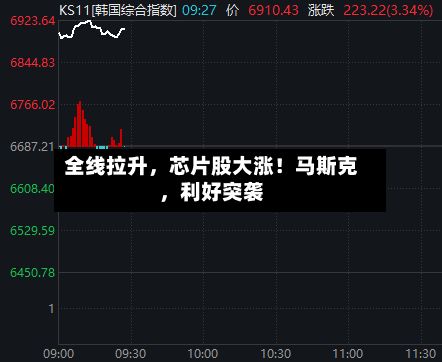 全线拉升，芯片股大涨！马斯克，利好突袭-第2张图片
