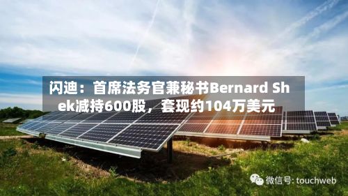 闪迪：首席法务官兼秘书Bernard Shek减持600股	，套现约104万美元-第1张图片