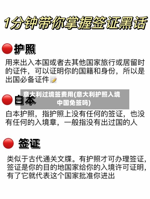 意大利过境签费用(意大利护照入境中国免签吗)