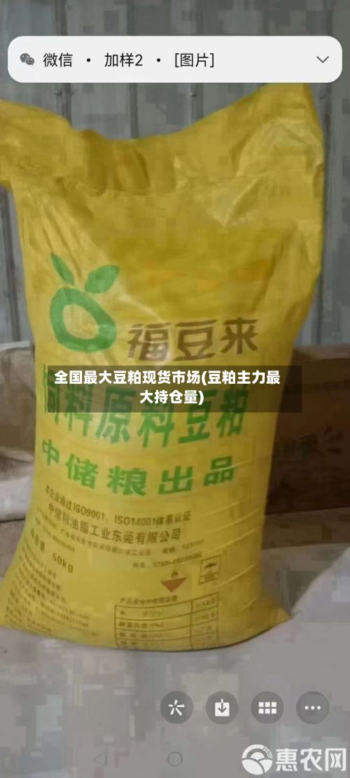全国最大豆粕现货市场(豆粕主力最大持仓量)