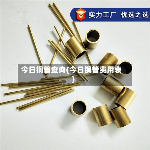 今日铜管查询(今日铜管费用表)-第2张图片