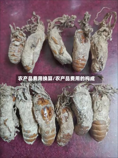 农产品费用换算/农产品费用的构成
