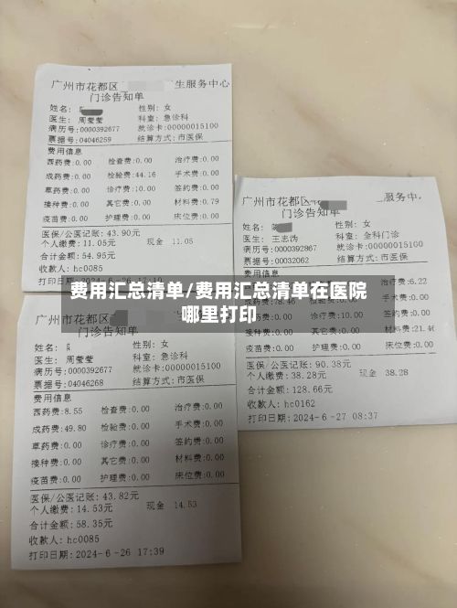 费用汇总清单/费用汇总清单在医院哪里打印