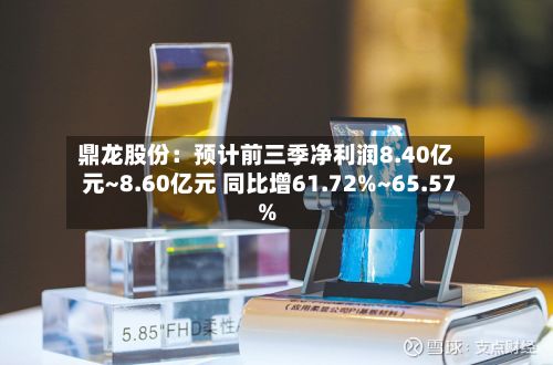 鼎龙股份:预计前三季净利润8.40亿元~8.60亿元 同比增61.72%~65.57%-第1张图片