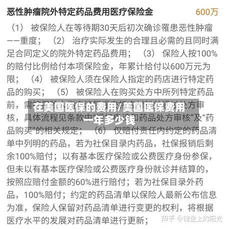 在美国医保的费用/美国医保费用一年多少钱