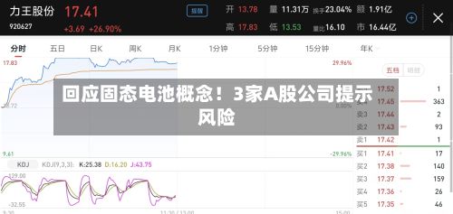 回应固态电池概念!3家A股公司提示风险-第3张图片