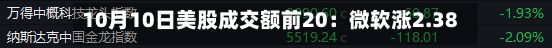 10月10日美股成交额前20:微软涨2.38% 推出面向快速决策的Microsoft-Decision-1模型-第2张图片