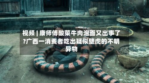 视频 | 康师傅酸菜牛肉泡面又出事了?广西一消费者吃出疑似壁虎的不明异物
