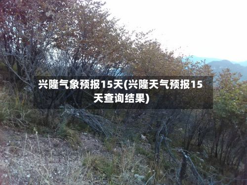 兴隆气象预报15天(兴隆天气预报15天查询结果)-第2张图片