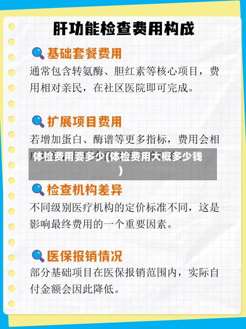 体检费用要多少(体检费用大概多少钱)