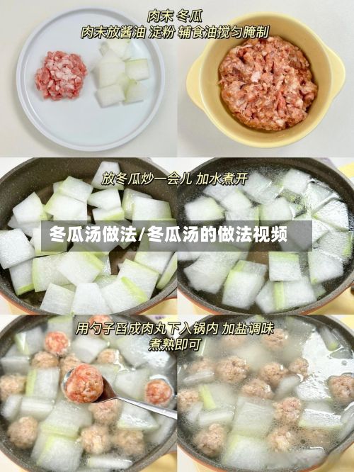 冬瓜汤做法/冬瓜汤的做法视频