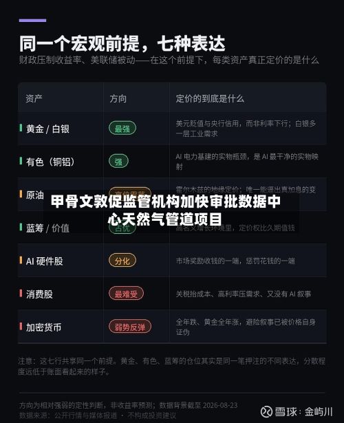 甲骨文敦促监管机构加快审批数据中心天然气管道项目-第1张图片