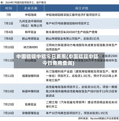 中国铝锭中铝今日费用(中国铝锭中铝今日费用查询)-第2张图片