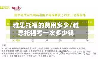 雅思托福的费用多少/雅思托福考一次多少钱