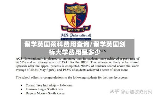 留学英国预科费用查询/留学英国剑桥大学费用是多少-第3张图片